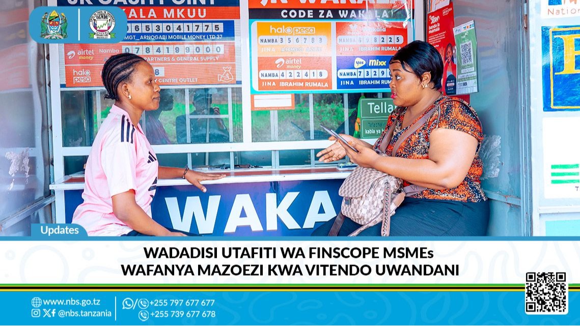 Wadadisi Utafiti wa FinScope MSMEs Wafanya Mazoezi kwa Vitendo Uwandani