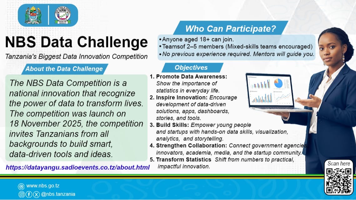 To Participate Click the following Link:  https://datayangu.sadioevents.co.tz/about.html