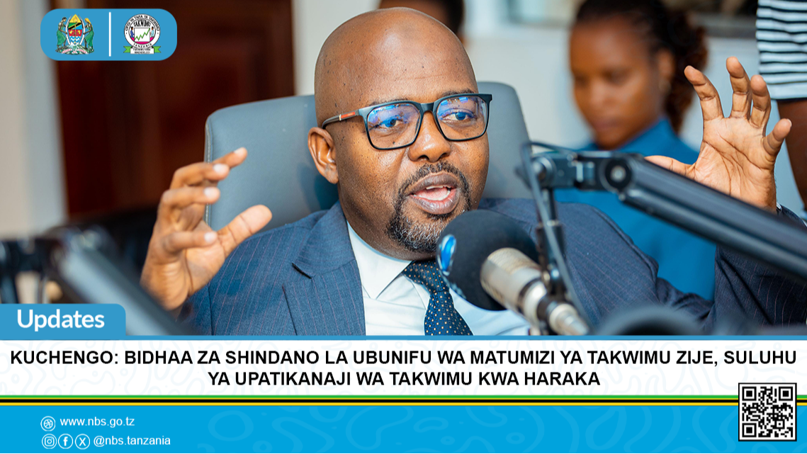 Mratibu wa Sensa, Ofisi ya Taifa ya Takwimu - NBS, Seif Kuchengo akizungumza katika kipindi cha Power Breakfast cha Clouds FM, Mikocheni jijini Dar es Salaam tarehe 24 Novemba 2025.