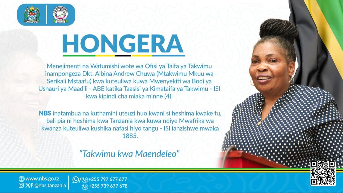 NBS Yampongeza Dkt. Chuwa