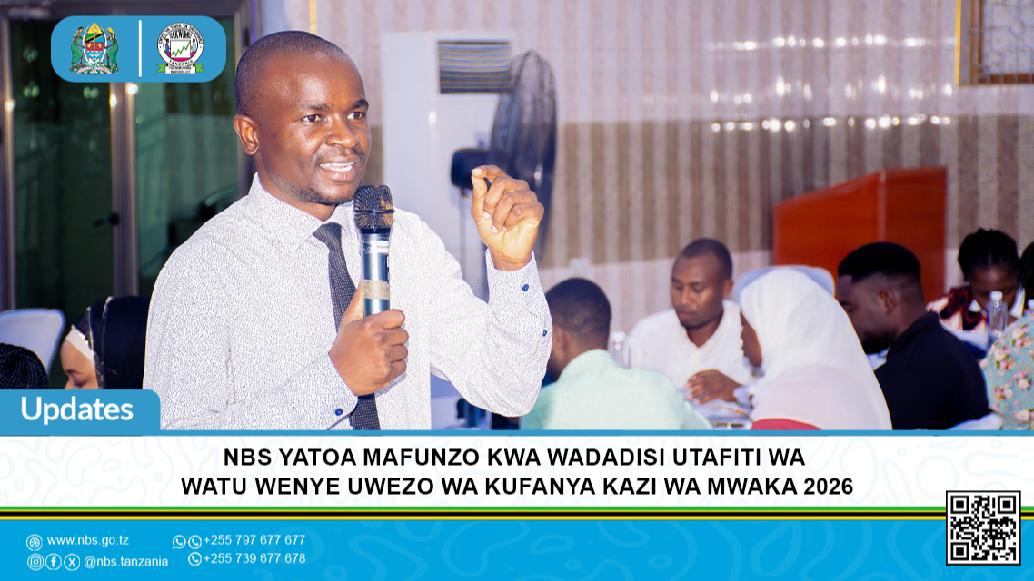 NBS Yatoa Mafunzo kwa Wadadisi Utafiti wa Watu Wenye Uwezo wa Kufanya Kazi Mwaka 2026