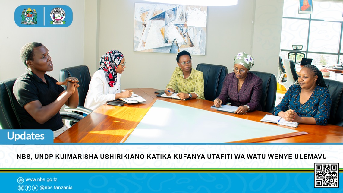 NBS, UNDP Kuimarisha Ushirikiano katika kufanya Utafiti wa Watu Wenye Ulemavu