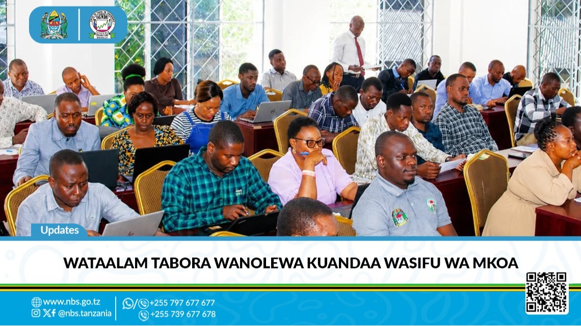 Ofisi ya Taifa ya Takwimu - NBS kwa kushirikiana na Ofisi ya Mkuu wa Mkoa wa Tabora imeendesha mafunzo maalum ya uandaaji wa Wasifu wa Kijamii na Kiuchumi wa Mkoa (Regional Socio-Economic Profile), yanayofanyika kwenye Ukumbi wa Mikutano wa TACTIC, Manispaa ya Tabora.