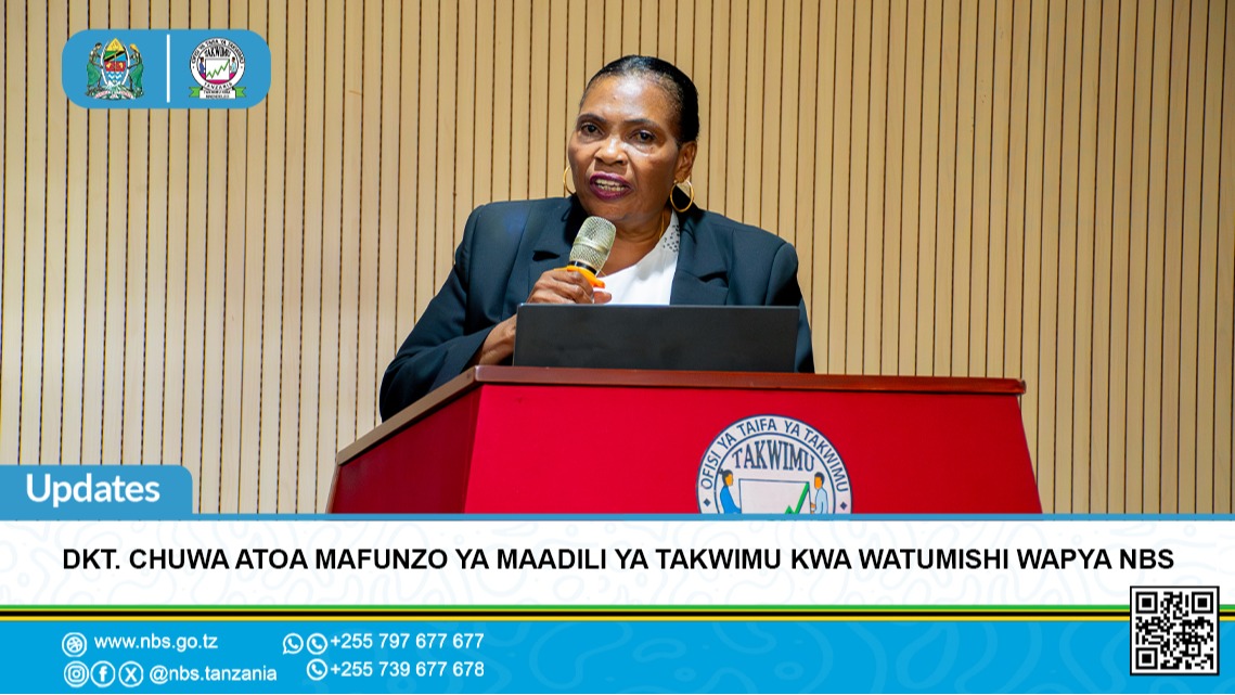 Dkt. Chuwa Atoa Mafunzo ya Maadili ya Takwimu kwa Watumishi Wapya NBS