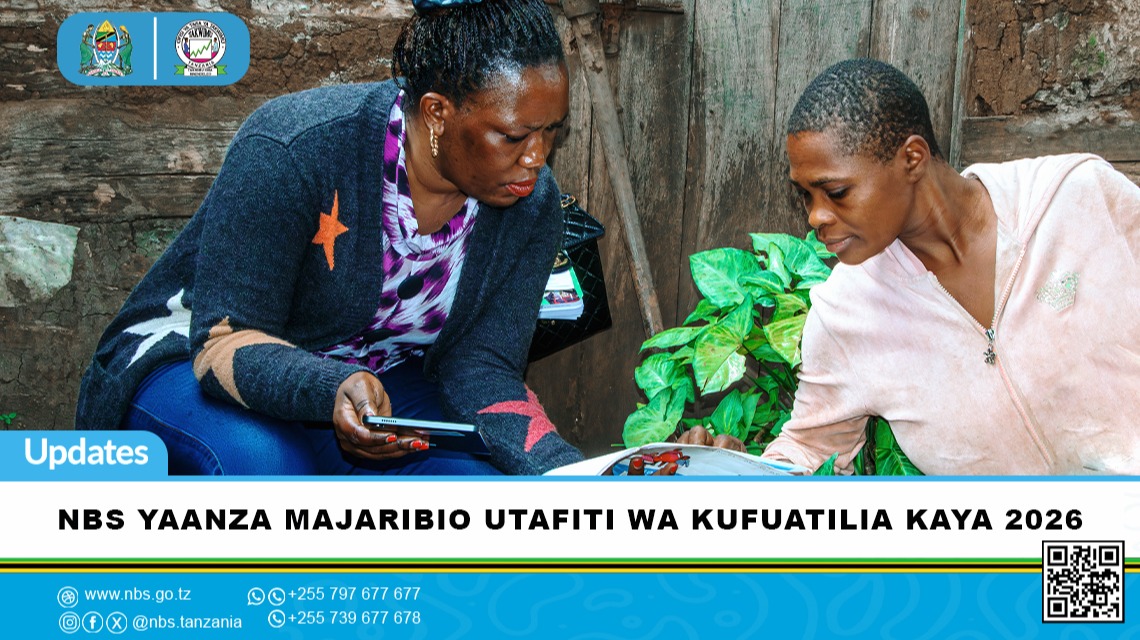 NBS Yaanza Majaribio Utafiti wa Kufuatilia Kaya