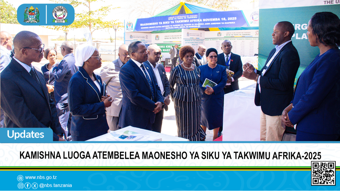 Mhandisi Luoga Atembelea Mabanda Maonesho ya Siku ya Takwimu Afrika 2025