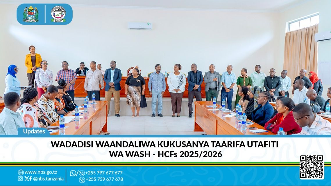 Wadadisi Waandaliwa Kukusanya Taarifa Utafiti wa WASH - HCFs 2025/2026